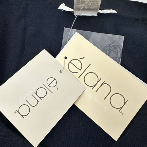 Elana by Tanner 2-Piece Cardigan & Tank‎ Navy Knit Set size 1 / Large NEW - Picture 12 of 12